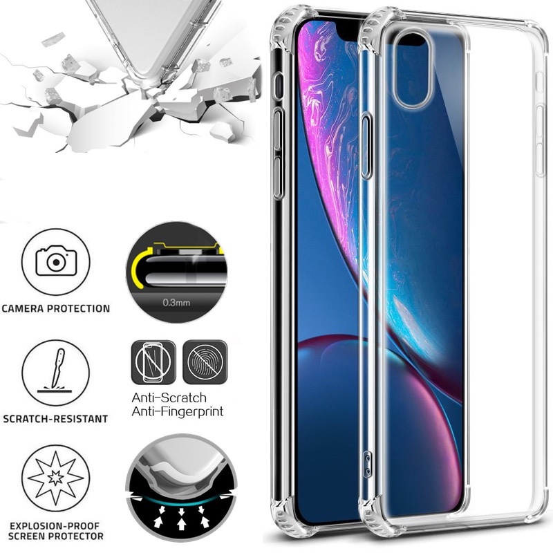 Silikoninis-Anti shock 0.6 mm. storio dėklas (IPHONE XR) Silikoninis-Anti shock 0.6 mm. storio dėklas (IPHONE XR)